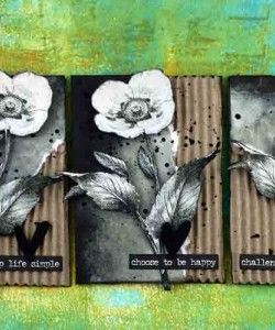 Two sets of ATCs by Louise Nelson